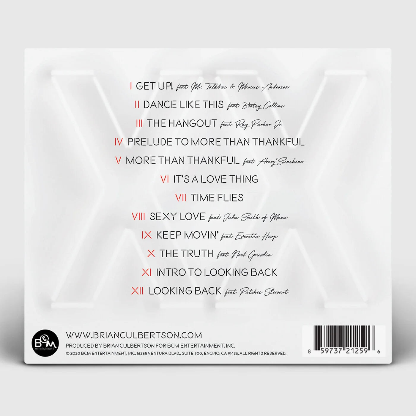 Brian Culbertson "XX" CD