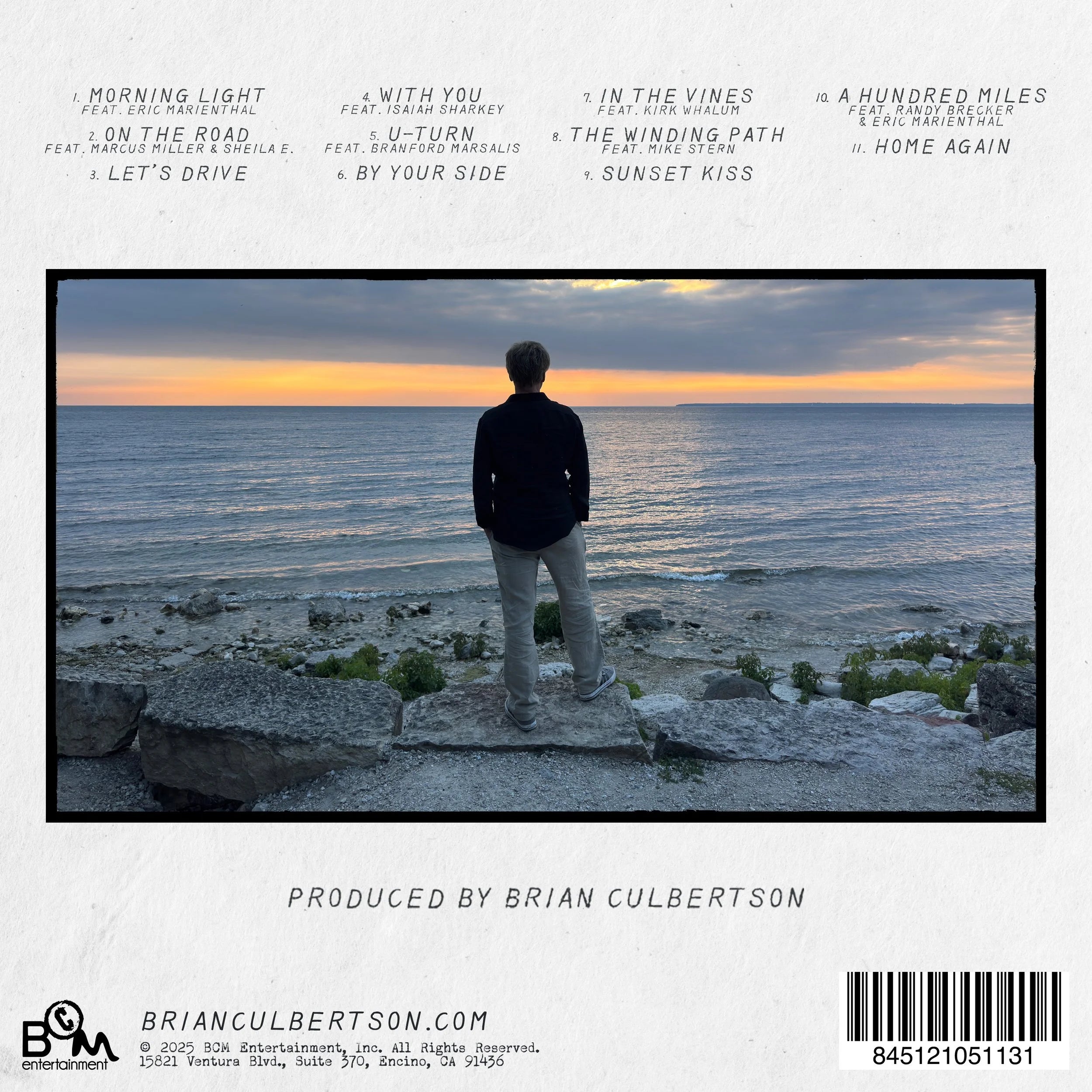 Brian Culbertson - "Day Trip" Autographed CD Back Cover