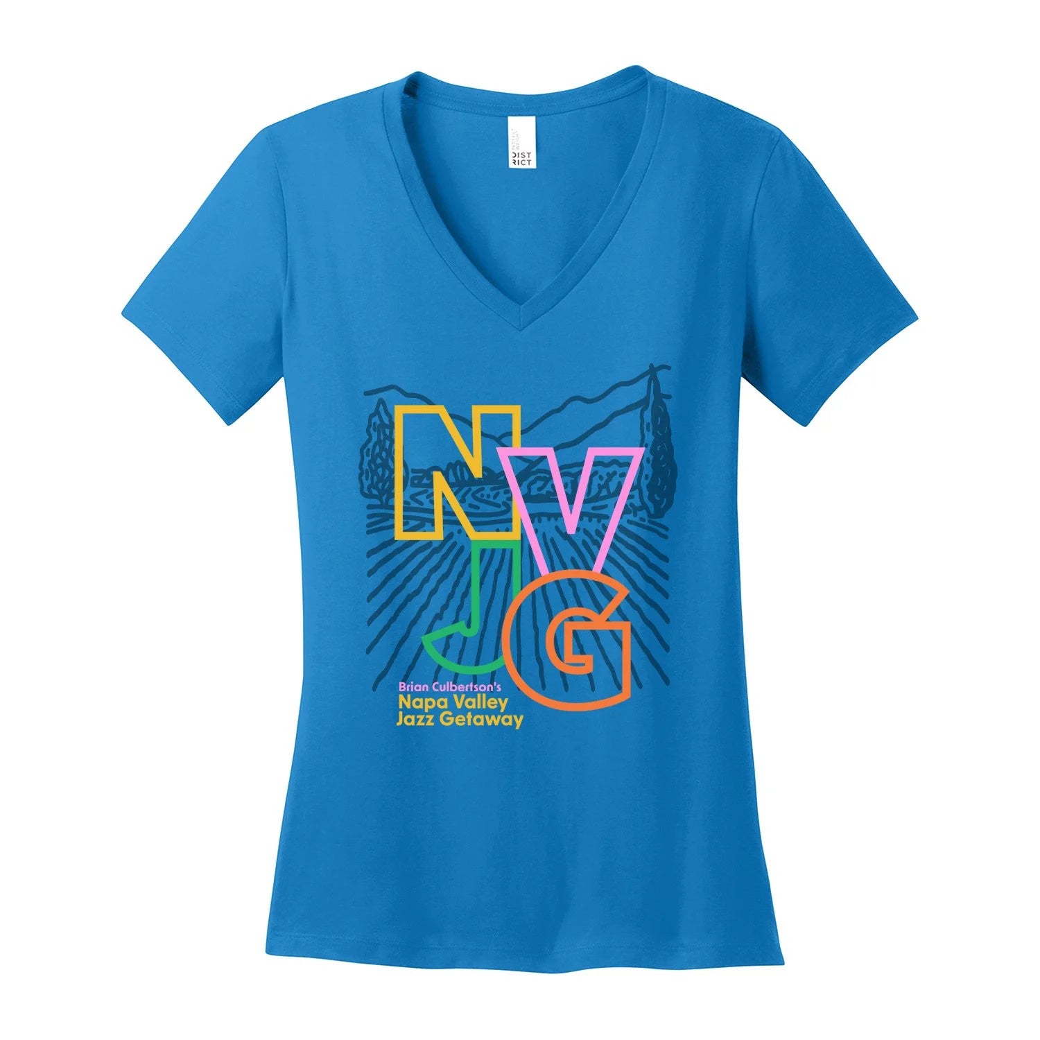 2026 Napa Valley Jazz Getaway Ladies V-Neck T-shirt